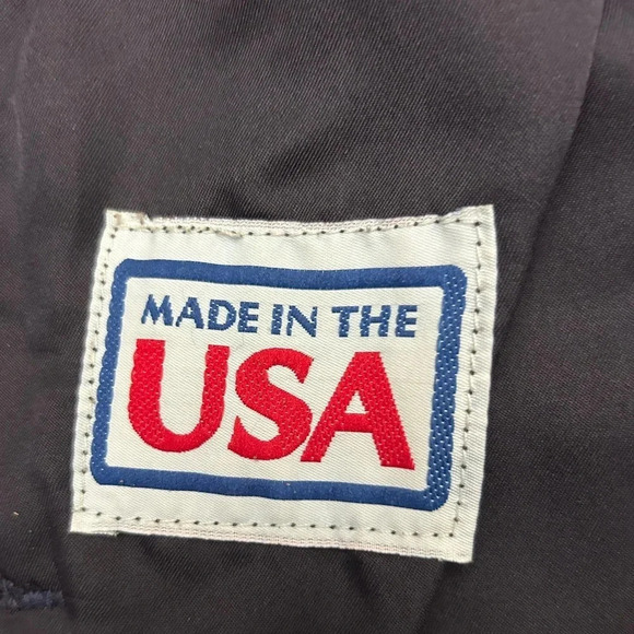 Rare Vintage Pioneer Wear 80s Acid Wash Leather Trim  Denim Jean Vest Unisex - Picture 13 of 14